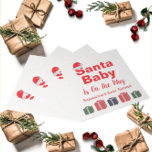 Santa Baby Christmas Baby Dusche Serviette<br><div class="desc">Weihnachtsgeschenke</div>