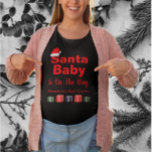 Santa Baby Christmas Baby Dusche T-Shirt<br><div class="desc">Weihnachtsgeschenke</div>