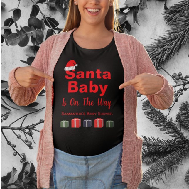 Santa Baby Christmas Baby Dusche T-Shirt (Von Creator hochgeladen)