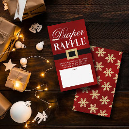 Santa Baby | Christmas Baby Dusche Windeln Windeln Begleitkarte