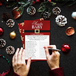 Santa Baby | Christmas Baby Shooter Price Game<br><div class="desc">Diese Babydusche ist perfekt für jeden,  der dieses Weihnachtsfest ein Baby duscht. Geben Sie einfach Ihre Spielkarten an Ihre Gäste,  um an der Dusche zu spielen. Wer am nächsten ist,  gewinnt ohne zu übergehen,  einen Preis Ihrer Wahl!</div>