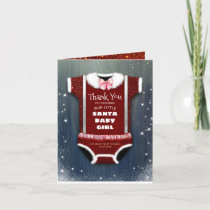 Santa Baby Christmas Baby Shooter Vielen Dank Dankeskarte
