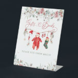 Santa Baby Christmas Baby Shooting Book Sockelschild<br><div class="desc">Santa Baby Christmas Baby Shooting Book</div>