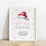Santa Baby Christmas Baby Shooting Books for Baby Poster<br><div class="desc">Weihnachts-Baby-Duschbücher für Babyposter. Matching-Elemente verfügbar.</div>