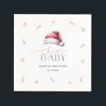 Santa Baby Christmas Baby Showdinner Serviette<br><div class="desc">Weihnachtsdusche. Matching-Elemente verfügbar.</div>