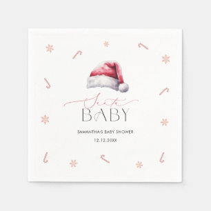 Santa Baby Christmas Baby Showdinner Serviette