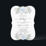 Santa Baby Christmas Baby Shower Boy Einladung<br><div class="desc">Santa Baby Christmas Baby Shower Boy Einladung</div>