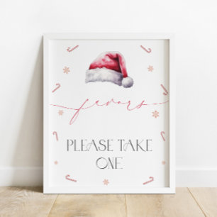 Santa Baby Christmas Baby Shower Lieblings-Poster Poster
