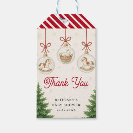 Santa Baby Christmas Baubles Baby Shower  Geschenkanhänger