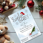 Santa Baby Christmas Boy Baby Dusche Einladung<br><div class="desc">Weihnachtsjunge Babydusche Einladung</div>