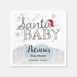 Santa Baby Christmas Boy Baby Dusche Serviette
