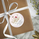 Santa Baby Christmas Girl Babydusche Geschenkanhänger<br><div class="desc">Santa Baby Christmas Girl Baby Shower Fevor Tags</div>