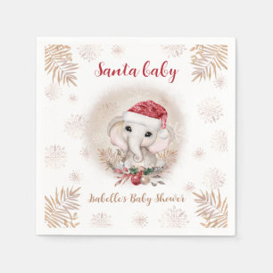 Santa Baby Christmas Girl Babydusche Napkins Serviette