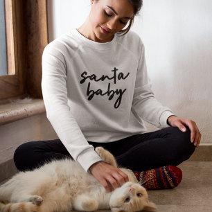 Santa Baby   Christmas Trendy Moderne Minimalistis Sweatshirt