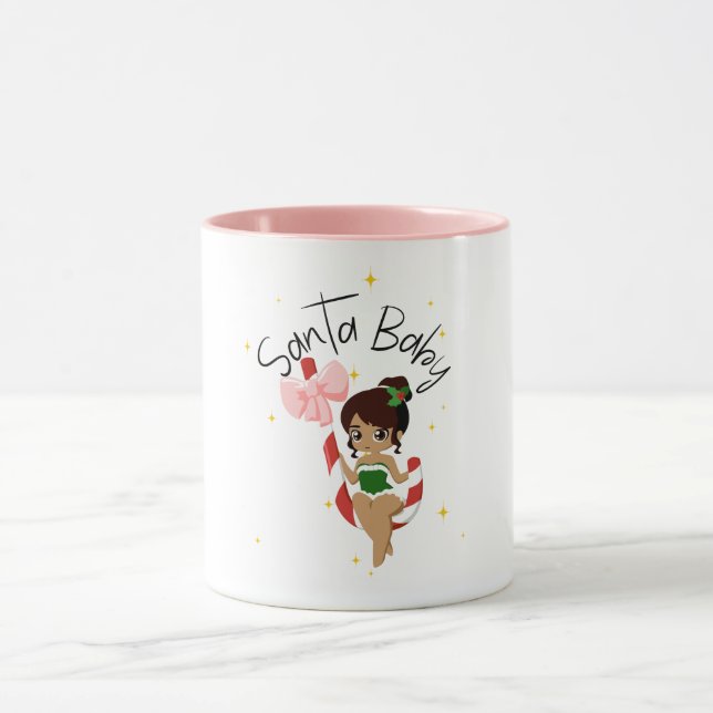 Santa Baby Cute Coffee Christmas Mug (Centre)