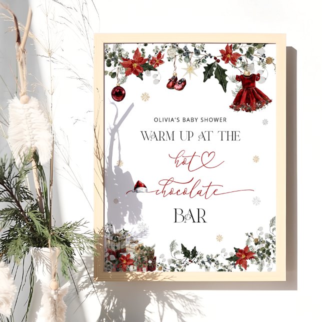 Santa Baby erwärmt sich an der Hot Chocolate Bar Poster (Von Creator hochgeladen)