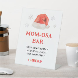 Santa Baby Holiday Baby Dusche Mama-Osa Bar Sockelschild