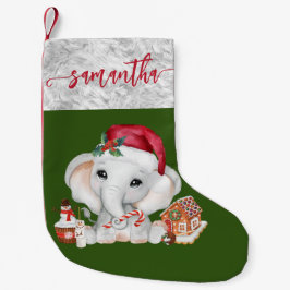 Santa Baby Holiday Elephant Weihnachten Kleiner Weihnachtsstrumpf