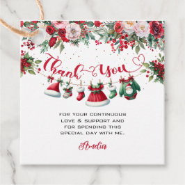 Santa Baby Kleidung Weihnachts Winter Baby Dusche Geschenkanhänger