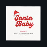 Santa Baby Merry Little Christmas Baby Dusche Serviette<br><div class="desc">Das Design umfasst eine Babydusche mit dem Motto "Santa Baby" und einer niedlichen Weihnachtsmannmütze, die sich perfekt für eine Babydusche eignet. Wenn Sie Hilfe bei der Anpassung des Produkts benötigen oder passende Produkte benötigen, kontaktieren Sie mich bitte über Zazzle.</div>