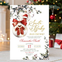 Santa Baby Minimalistische Wintergirlanden Babypar