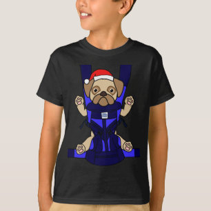 Santa Baby Mops Funny Niedlich Dog Mama Vater Weih T-Shirt