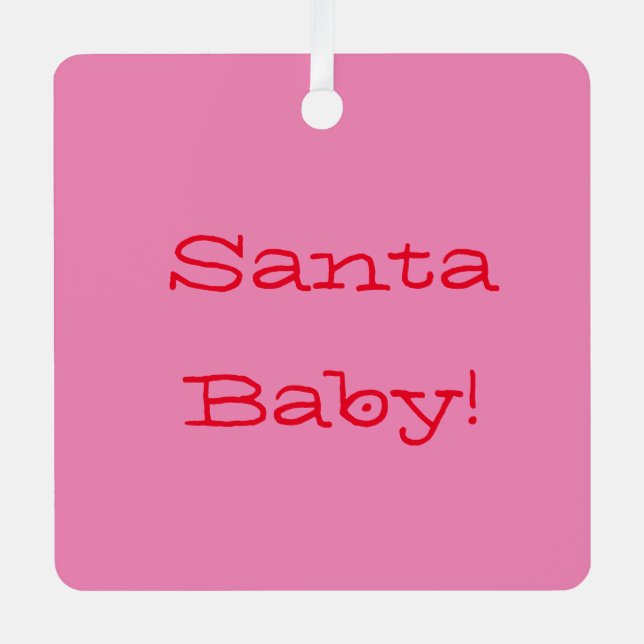 SANTA BABY ORNAMENT FOR CHRISTMAS (Vorderseite)