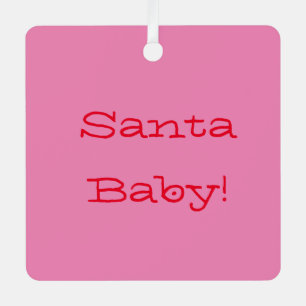 SANTA BABY ORNAMENT FOR CHRISTMAS AUS METALL