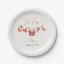 Santa Baby Red Clothes Winter Boy Baby Dusche