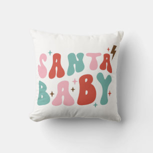 Santa Baby Retro Christmas Kissen