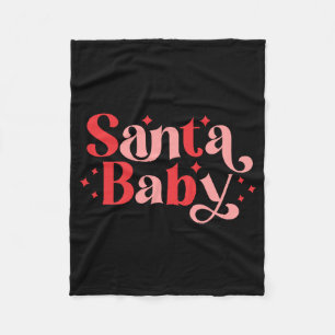 Santa Baby Retro Weihnachten Tygraphy Fleecedecke