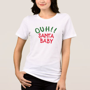 Santa Baby Shirt, Urlaub Funny Weihnachtszitate Tri-Blend Shirt