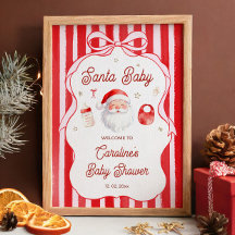 Santa Baby Shower Welcome