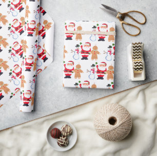 Santa Baby Weihnachten Winter Rot Baby Shower Geschenkpapier