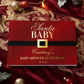Santa Baby | Weihnachts-Baby-Party Gästebuch