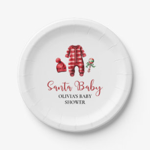 Santa Baby Weihnachts-Baby-Party Pappteller