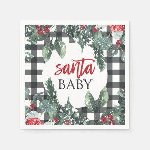 Santa Baby Weihnachts-Baby-Party Serviette