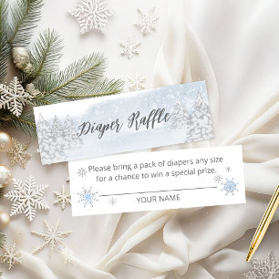 Santa Baby Weihnachts-Baby-Windel-Raffle Mini Visitenkarte