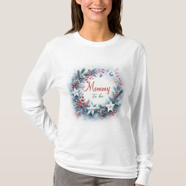 Santa Baby Weihnachts Winter Baby Dusche T-Shirt (Vorderseite)