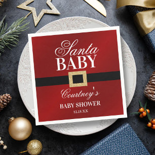Santa Baby Weihnachtsdusche Serviette