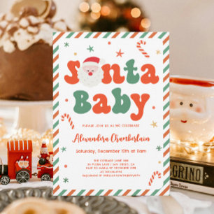 Santa Baby Weihnachtsduschgeschlecht neutral Einladung