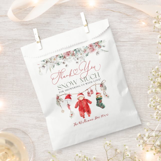 Santa Baby Weihnachtsduschgeschlecht neutral Geschenktütchen (Ausgeschnitten)