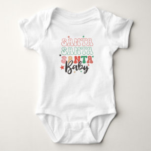 "Santa Baby" Weihnachtsjause Baby Bodysuit Strampler