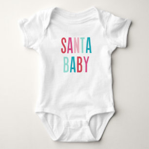 "Santa Baby" Weihnachtsjause Baby Bodysuit Strampler