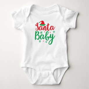 "Santa Baby" Weihnachtsjause Baby Bodysuit Strampler