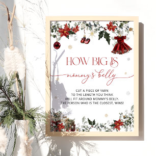 Santa Baby Wie groß ist Mama's Bauch Poster