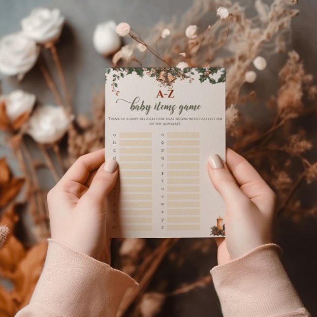 Santa Baby Winter Red Green Baby Items Game Flyer (Von Creator hochgeladen)