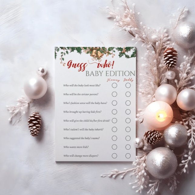 Santa Baby Winter Red Green rät wen Flyer (Von Creator hochgeladen)