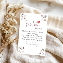 Santa Baby Winter Showdusche Schnuller Hunt