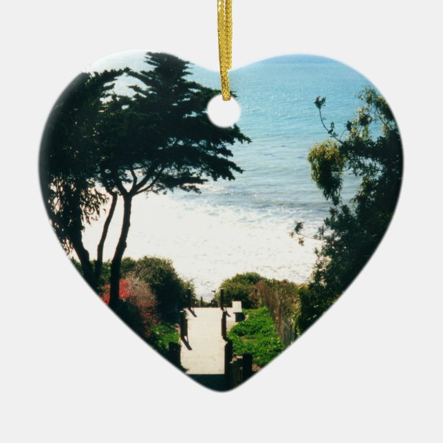 Santa Barbara Ansichten Keramik Ornament (Vorne)